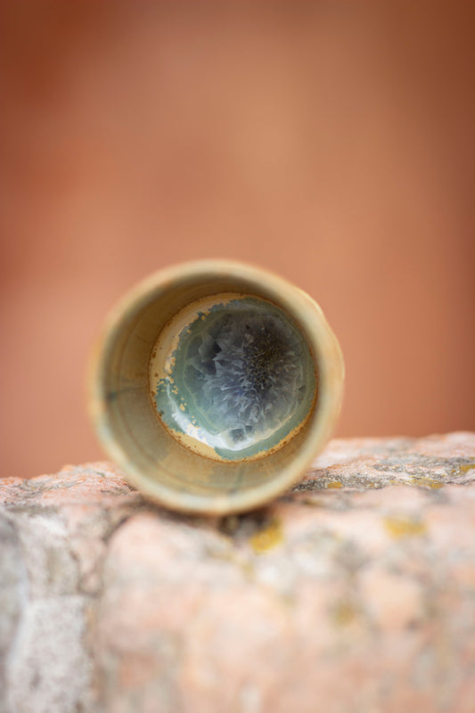 hand made ceramic espresso cup from lagoon wild clay