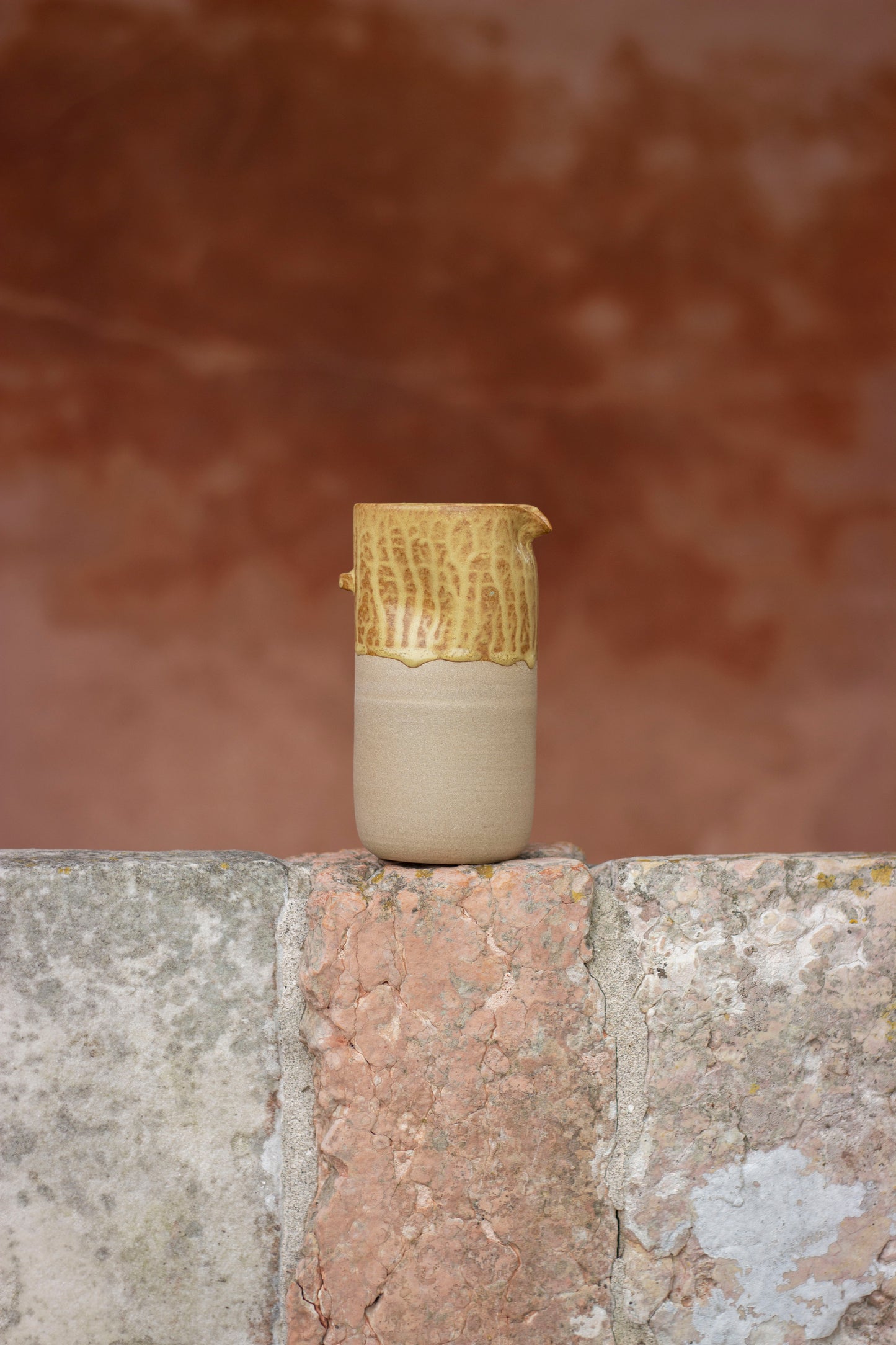 Venetian lagoon wild clay hand made jug