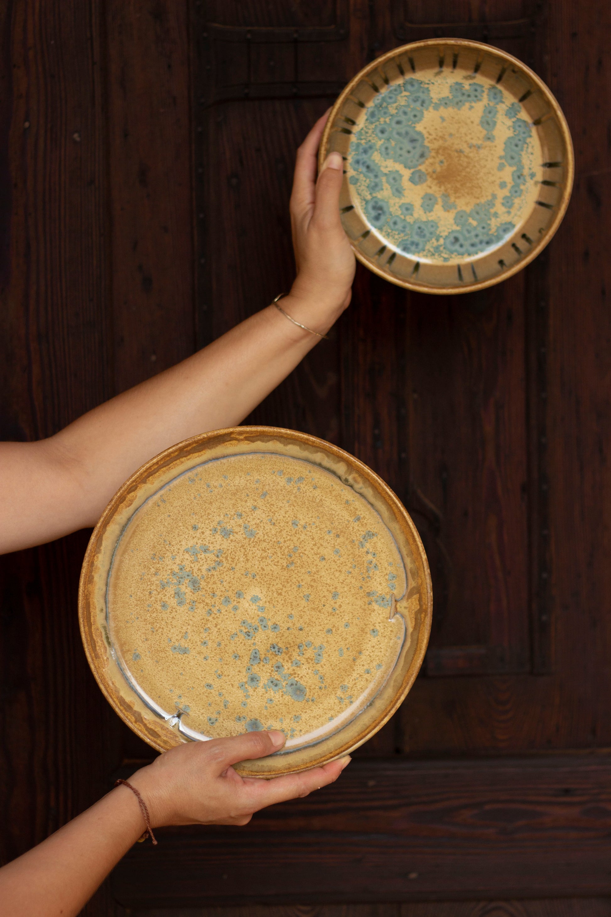 ceramic dinnerware set handmade form Venetian lagoon wild clay