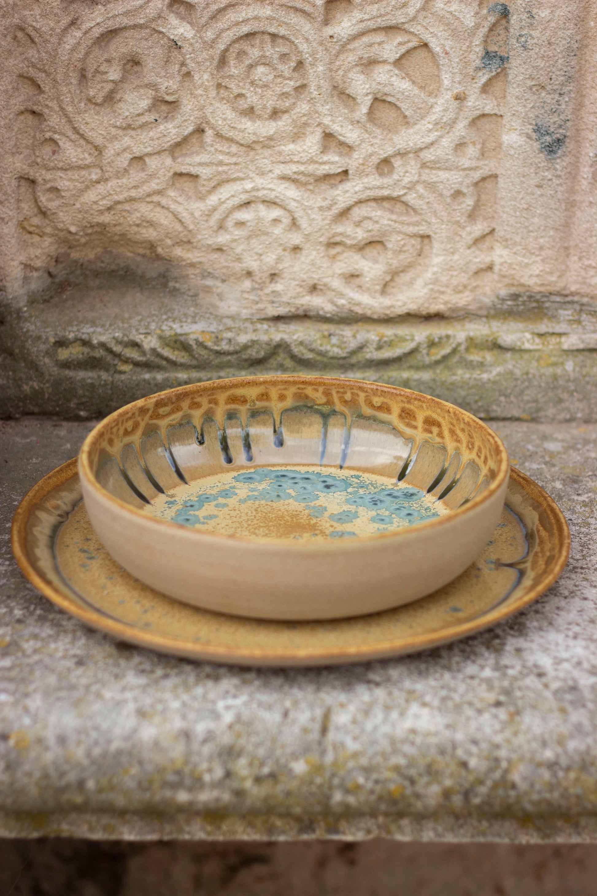 ceramic dinnerware set handmade form Venetian lagoon wild clay