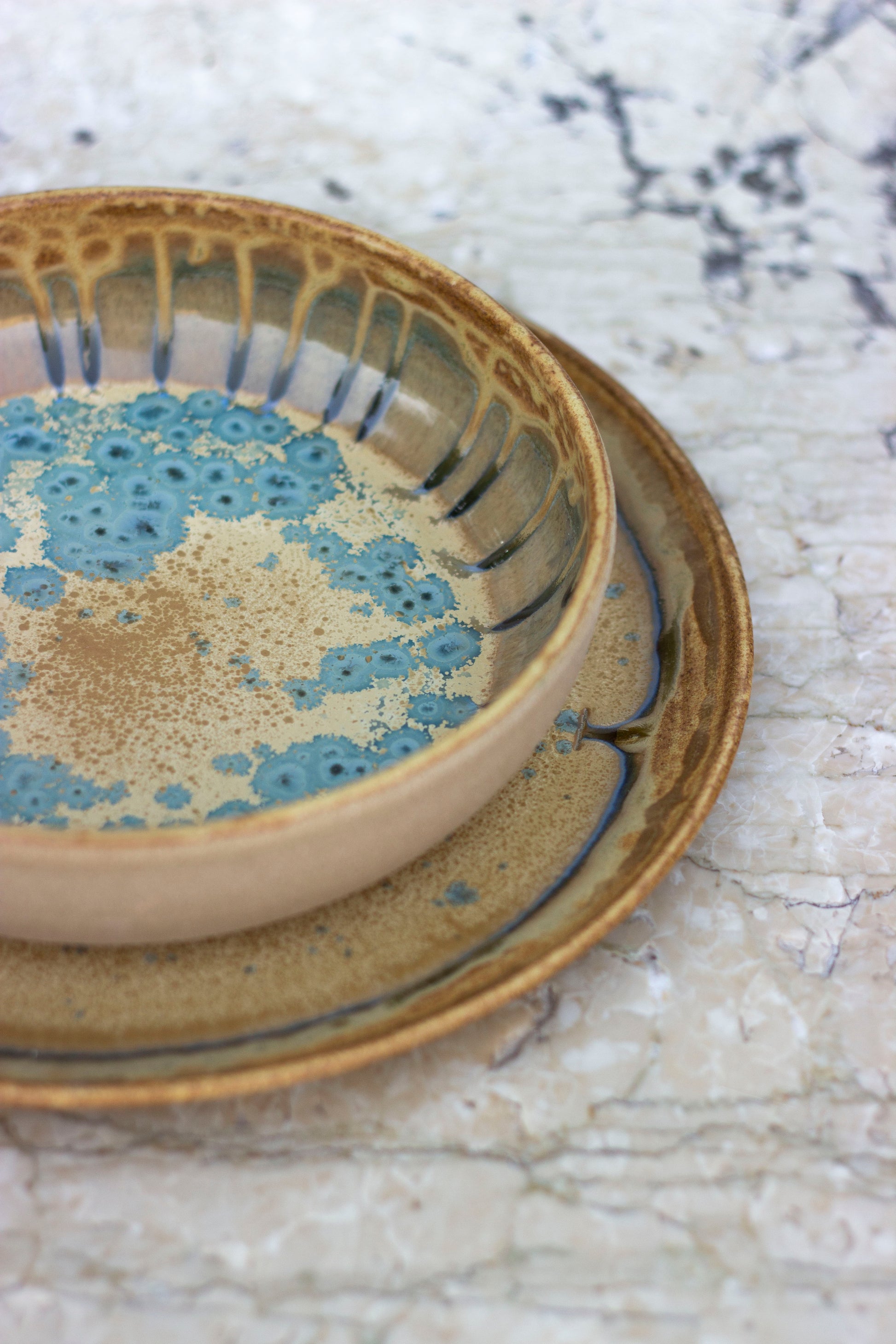 ceramic dinnerware set handmade form Venetian lagoon wild clay