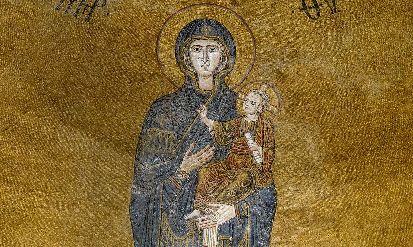 Madonna mosaic from Torcello copywrites Wikicomons 