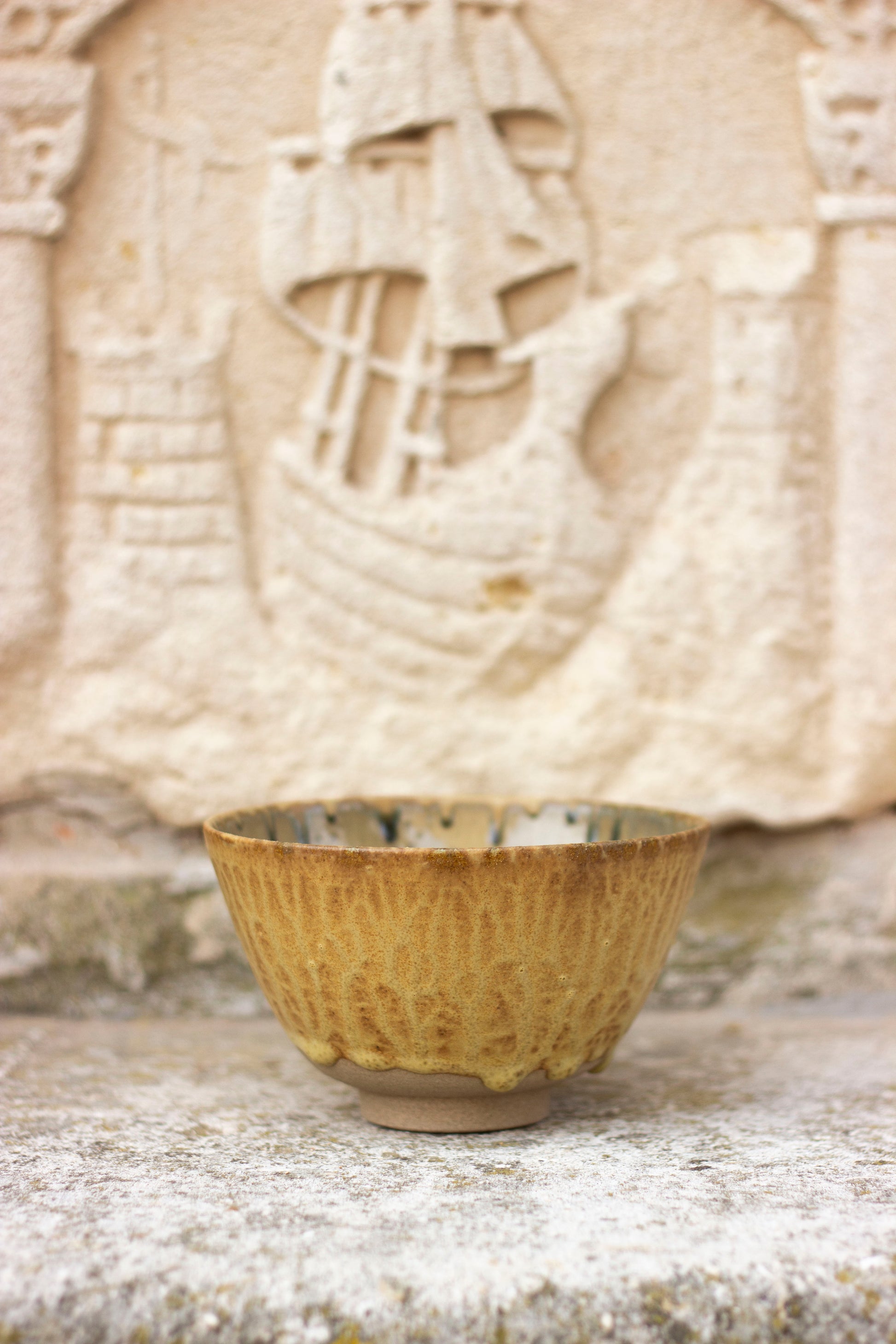 gres chawan bowl handcrafted from lagoon clay