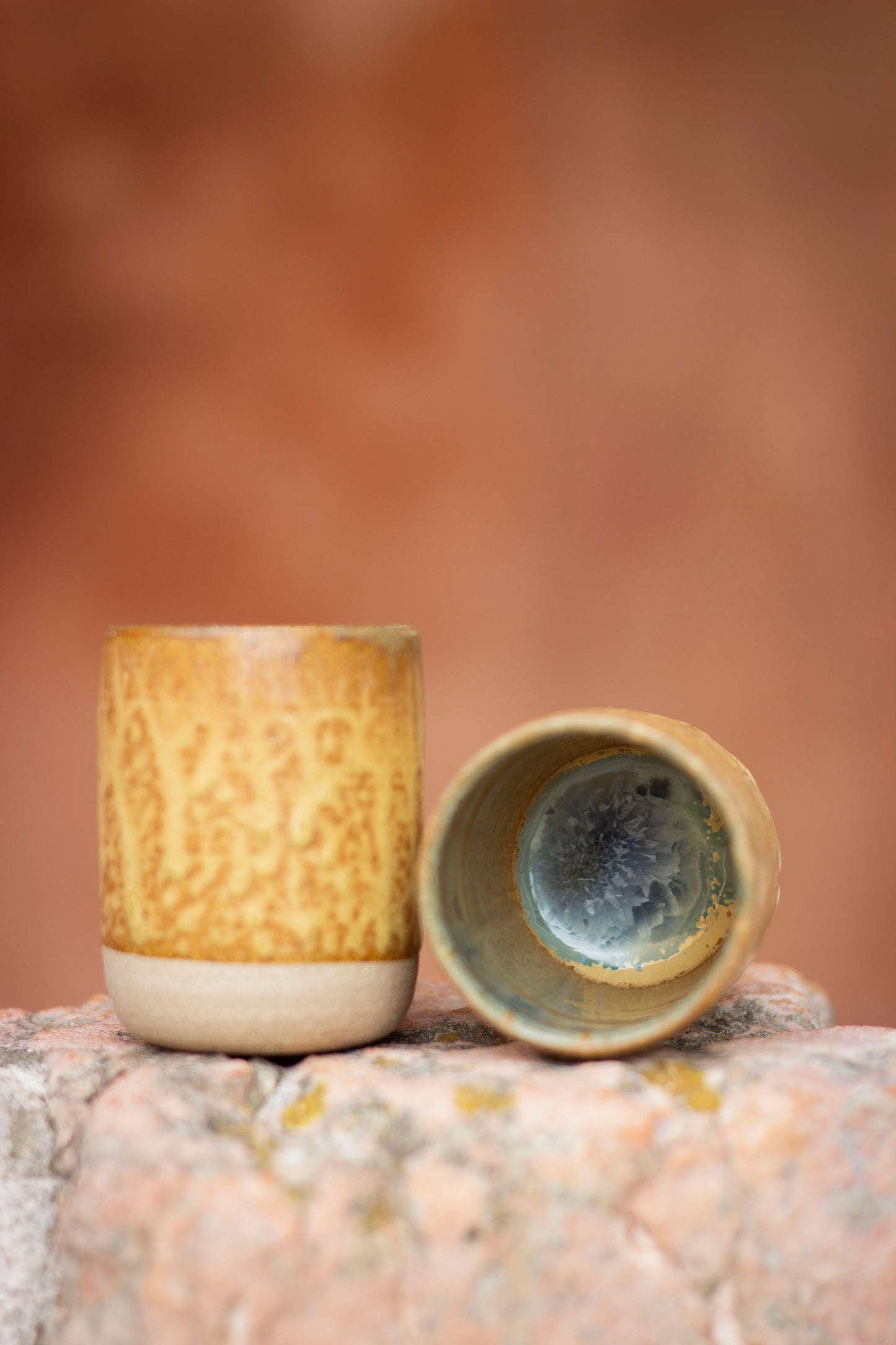 hand made ceramic espresso cup from lagoon wild clay 